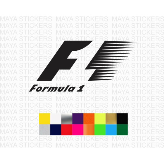  - Formula One Race Car - F1 1 Cars Trucks Moped Helmet Hard Hat  Auto Automotive Craft Laptop Vinyl Decal Window Wall Sticker 04129 :  Automotive