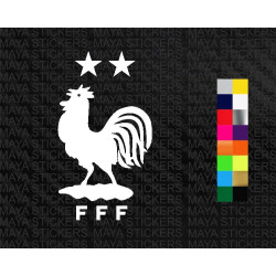 France National football team FFF logo sticker for cars, bikes, laptops ( Pair of 2 )