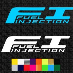 FI Fuel Injection logo stickers for motorcycles 