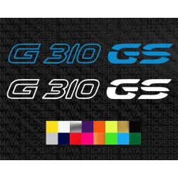 BMW G 310 GS logo stickers for motorcycles and helmets ( Pair of 2 )