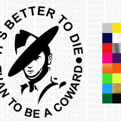 Gorkha 'better to die than be a coward' sticker for cars, bikes, laptops