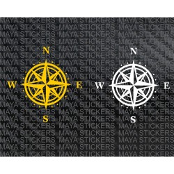 Compass decal stickers for RE, bikes, cars and laptops