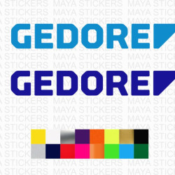 Gedore logo decal stickers for cars, motorcycles, tool boxes ( Pair of 2 )