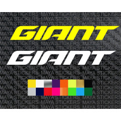 Giant bicycles new logo decal stickers ( Pair of 2 )