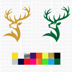 Glenfiddich deer emblem decal for cars, bikes, bar, glasses, laptops ( Pair of 2 )