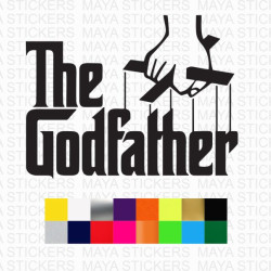 God father movie logo decal sticker for cars, laptops, walls and others