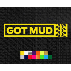 Got Mud tyre print design offroad decal sticker 