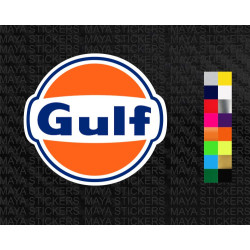 Gulf oil logo stickers for cars and motorcycles
