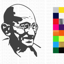 Mahatma Gandhi decal sticker for cars, laptops, scooters and others