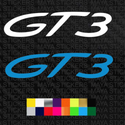 Porsche 911 GT3 logo decal sticker  ( Pair of 2 )