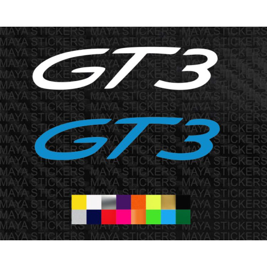 Porsche 911 GT3 logo decal sticker  ( Pair of 2 )