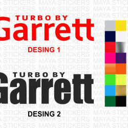 Turbo by Garret logo car stickers ( 2 stickers )