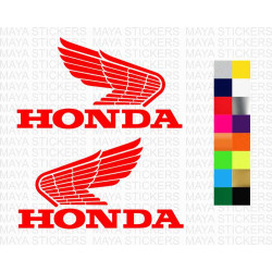 HONDA old 1973 logo decal stickers for motorcycles and helmets
