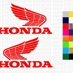 HONDA old 1973 logo decal stickers for motorcycles and helmets