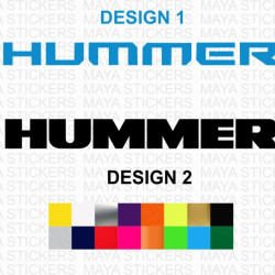 Hummer logo car stickers ( Pair of 2 )