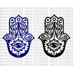 Hamsa hand decal sticker for Bikes, Cars and Walls