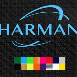 Harman logo decal stickers for cars, music systems, laptops and others