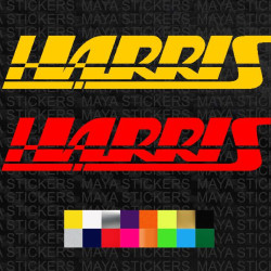 Harris performance logo motorcycle stickers ( Pair of 2 ) 