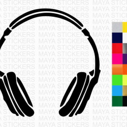 Headphone decal stickers for cars, laptops and others