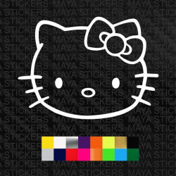 Hello kitty vinyl decal sticker for Cars, Bikes, Laptop and wall 