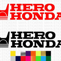 Hero honda logo bike stickers ( Pair of 2 stickers )