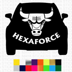 Hexa force car decal sticker for Tata Hexa