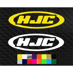 HJC motorcycle helmets logo decal stickers  ( Pair of 2 )