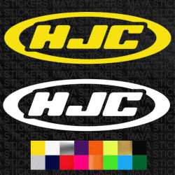 HJC motorcycle helmets logo decal stickers  ( Pair of 2 )