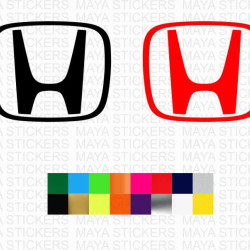 Honda Cars 'H' logo stickers for cars ( Pair of 2 )