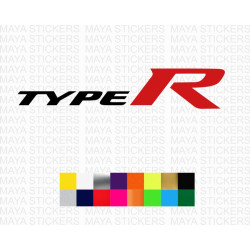 Honda Type R logo car stickers 