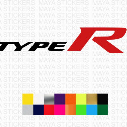 Honda Type R logo car stickers 