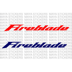 Honda fireblade logo bike stickers  ( Pair of 2 )