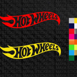 Hot wheels stickers for cars, bikes and others ( set of 2 stickers )