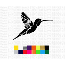Hummingbird decal sticker for cars, bikes, laptops