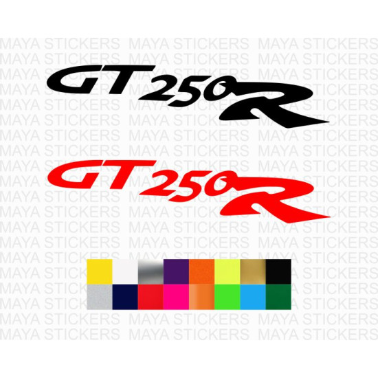 Hyosung GT250R logo stickers for bikes and helmets(Pair of 2 )