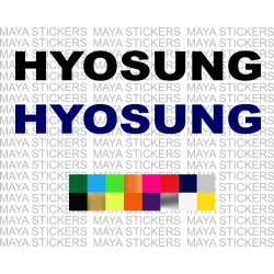 Hyosung text logo sticker for motorcycles and helmets