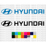 Hyundai logo stickers for cars 