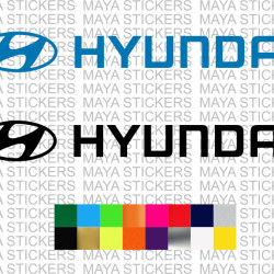Hyundai logo stickers for cars ( Pair of 2 )