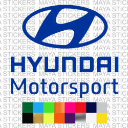 Hyundai Motorsports logo car stickers