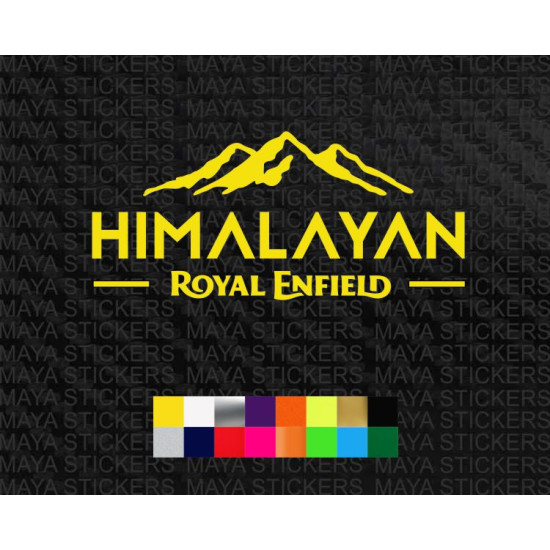 Royal Enfield himalayan 450 new logo sticker for motorcycles and helmets