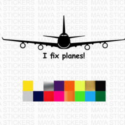 I fix Planes! decal stickers for cars, laptops and others