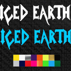 Iced earth music band logo sticker for cars, bikes, laptops and others