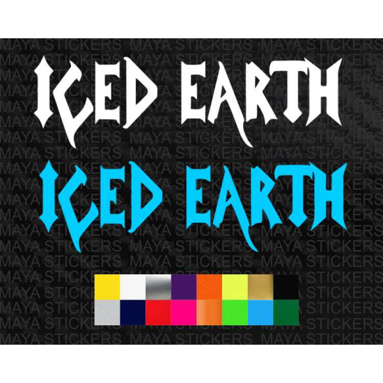 Iced earth music band logo sticker for cars, bikes, laptops and others