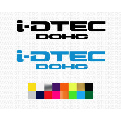Honda id-tec dohc logo car stickers ( Pair of 2 )