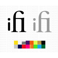 ifi Audio logo sticker in custom colors and sizes  ( Pair of 2 )