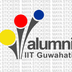 IIT Guwahati alumni logo sticker for cars, bikes, laptops