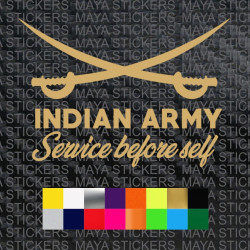 Indian army unique sword design sticker for cars, bikes, laptops and others