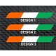 Indian flag stripe decal sticker for cars, bikes, laptops ( Pair of 2 stickers ) 