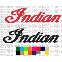 Indian motorcycles text logo stickers  for motorcycles and helmets