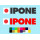 IPONE logo stickers for motorcycles and helmets